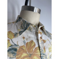 Retro Beach Printed Short Sleeved Shirt